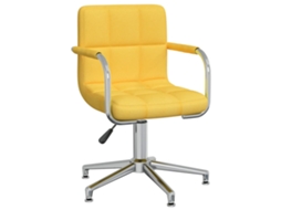 Dining Chair, Dining Chairs Vidaxl Amarelo Tecido (n/a)