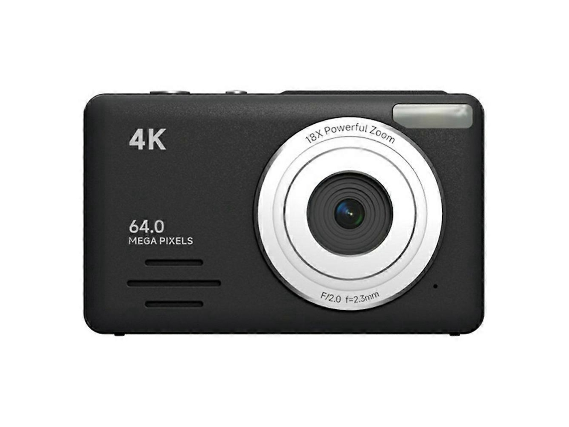 Câmara Digital 4k Com Zoom 18x, Sensor Cmos 64mp E Ecrã Hd De 2,88 Polegadas