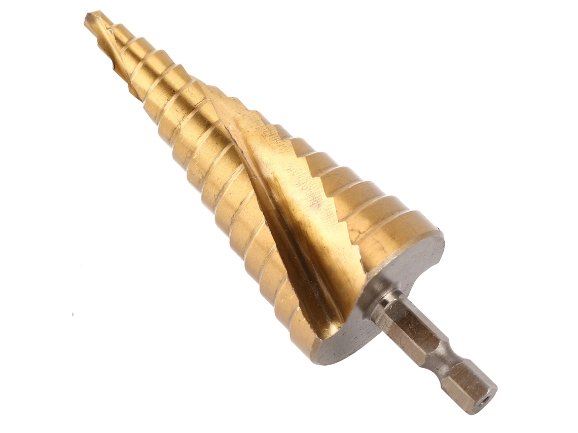 Broca Etapas Aço Velocidade Alta 4-20mm Com Punho Hexagonal