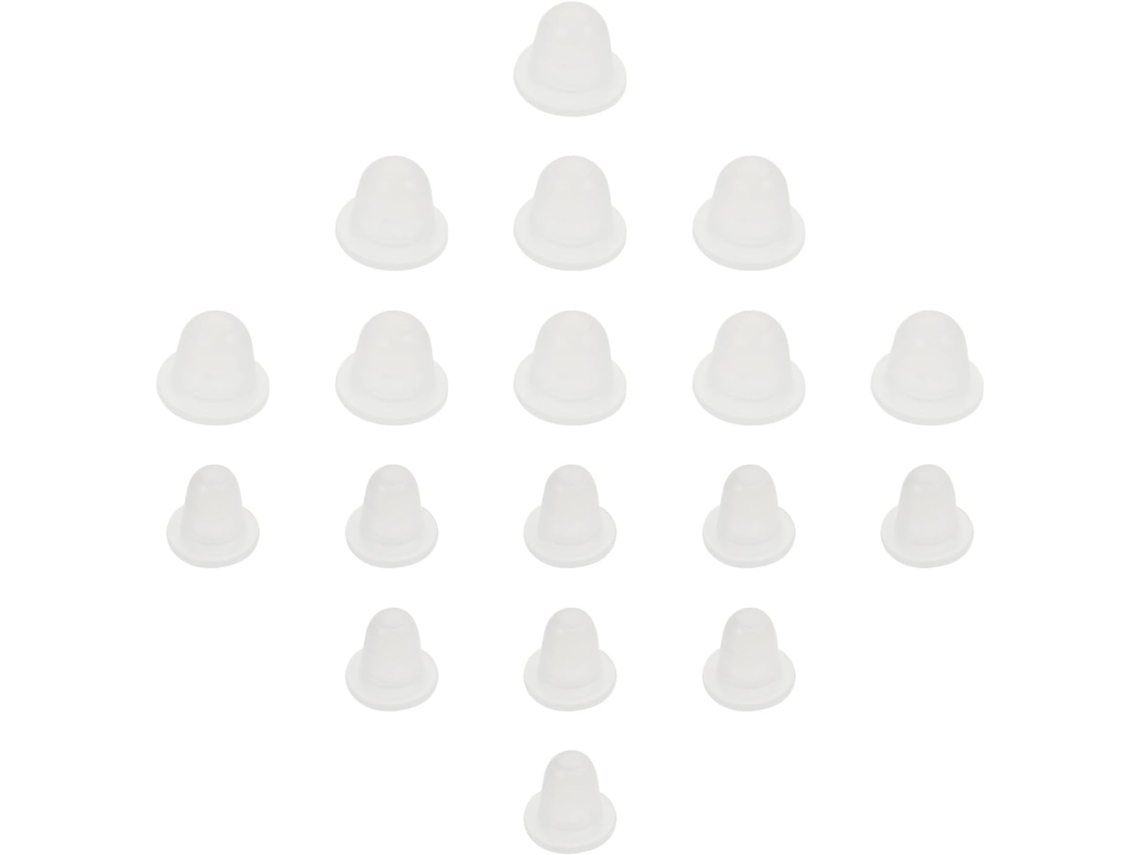 Conjunto de 200 flocos de silicone branco em formato de U para pigmentos, ideal para tatuadores profissionais.