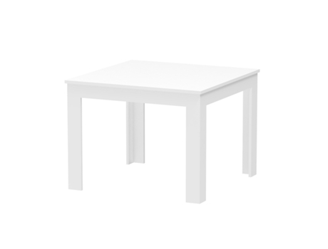 Mesa de Jantar Quadrada Branca 80x80cm Design Moderno Ika 8 Prospero