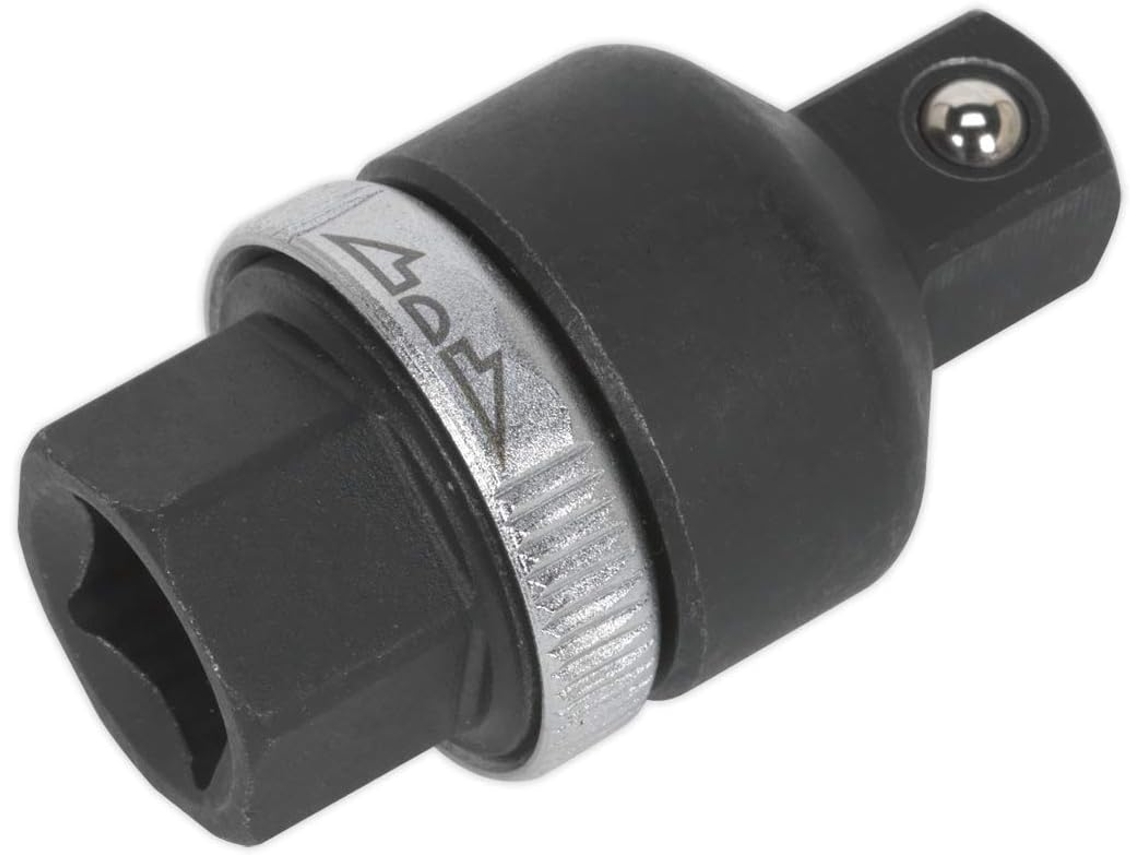 Adaptador De Catraca Ak737 Com Encaixe Quadrado De 1/2" Preto