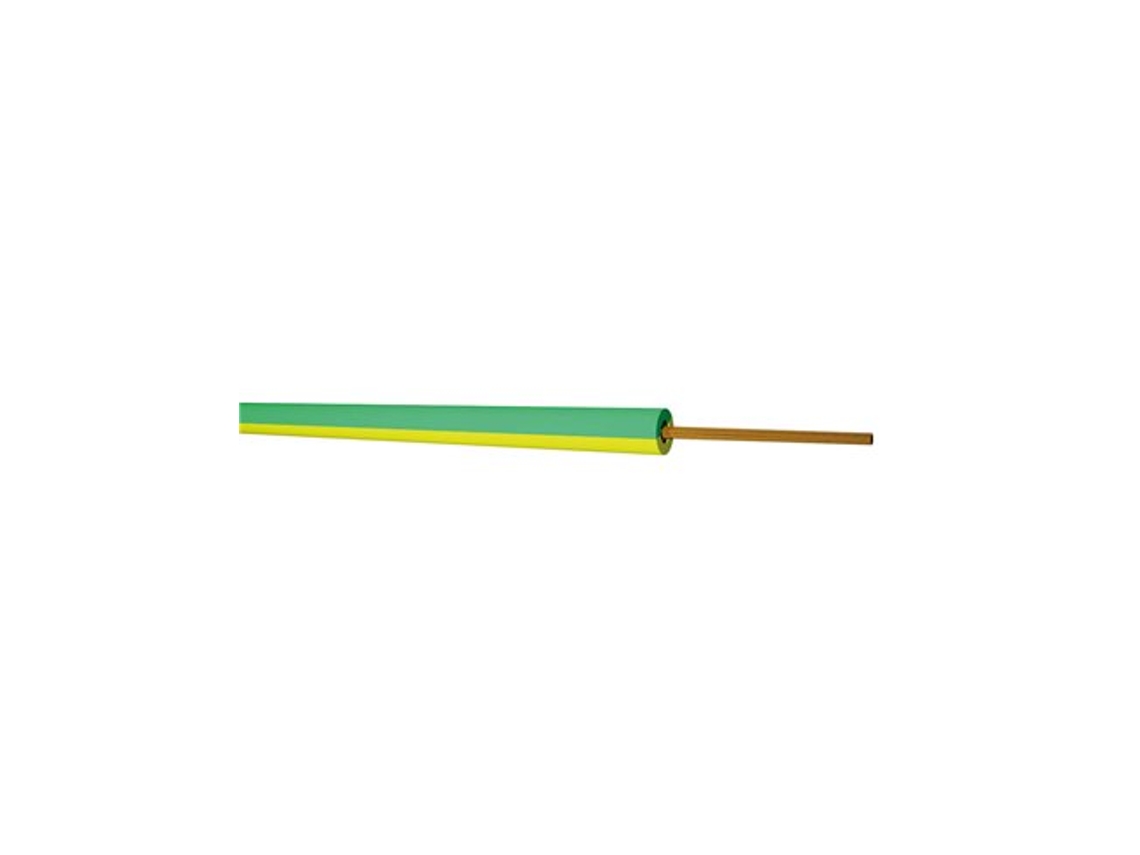 Rolo De Cabo Flexível 100m Verde/amarelo Gsc (1x2,5mm)