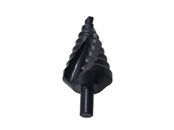 Broca Hss Escalonada 10 45mm,espiral Triângulo Para Aço Carbono,chapa Metálica,placas Isolantes,pvc,madeira,nitrila,cor Preta Btforus
