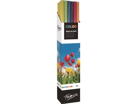 Livro Exp. 30 Rollos Papel Kraft Verjurado 1x3m Colores Surtidos De Desconocido (espanhol)