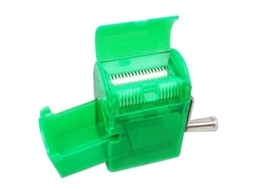 Moedor Elétrico De Tabaco Com Lâminas Rápidas E Afiadas, Leve E Portátil, Material Acrílico Durável Para Fumar Suave Verde