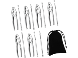 Conjunto De Utensílios Ergonômicos Para Frutos Do Mar, Incluindo Quebra-nozes De Aço, Garfos, Pegadores