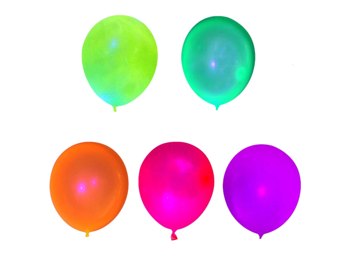 Balões Fluorescentes de 10 Polegadas, 100 Peças, UV Neon LAXISCREED