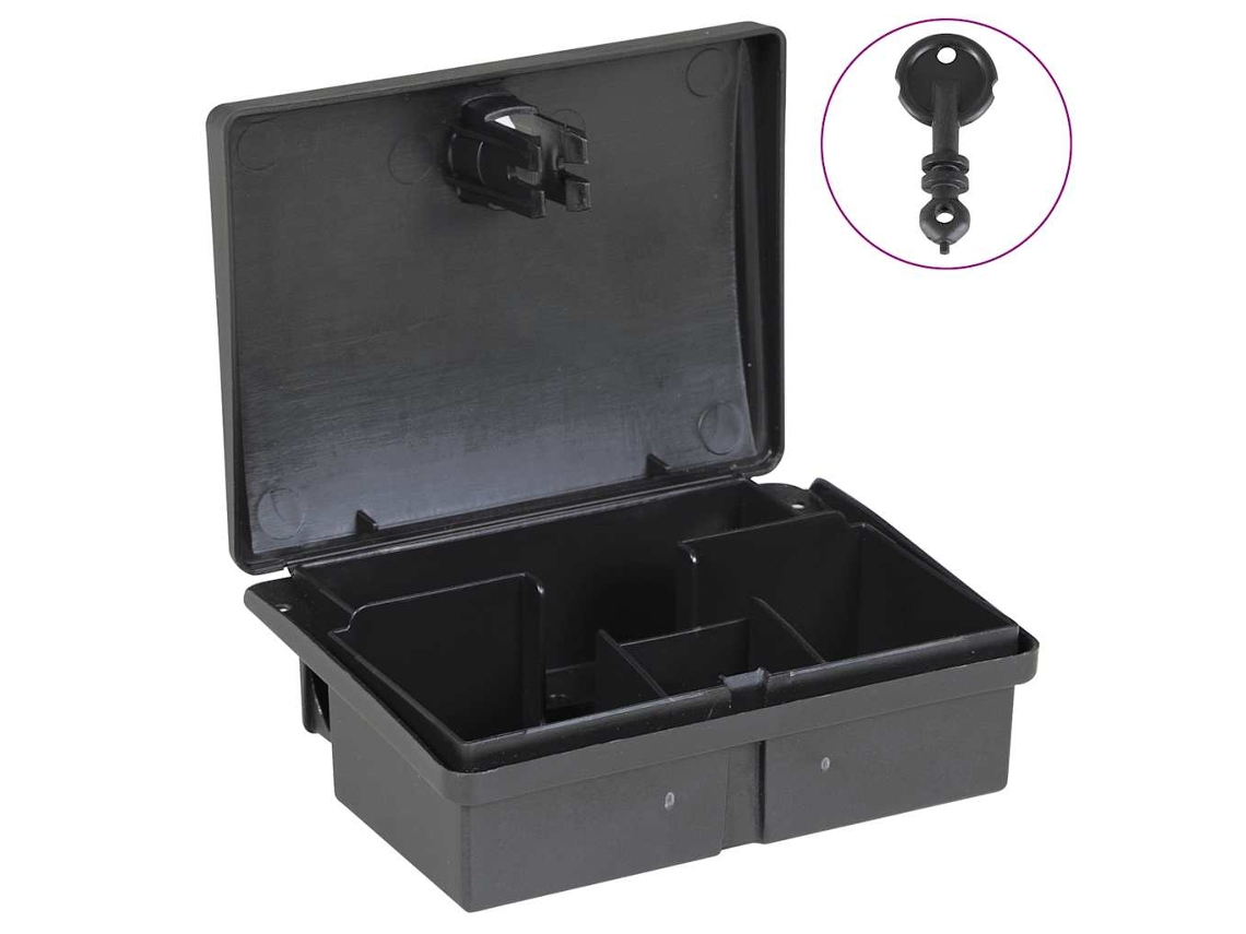Vidaxl Armadilhas Para Ratos 20 Pcs Preto 13x10x4 Cm