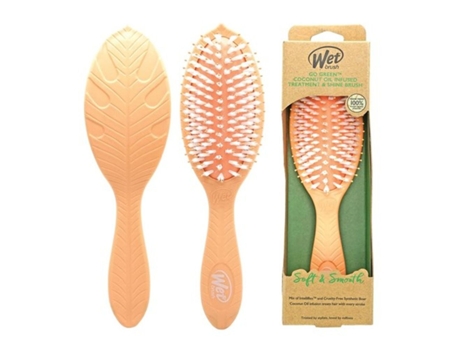 Escova Desembaraçante THE WET BRUSH Go Green (Laranja - Coral - Plástico)