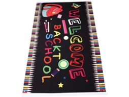 Banner De Boas Vindas Para Sala Aula, Fundo Escolar Em Poliéster