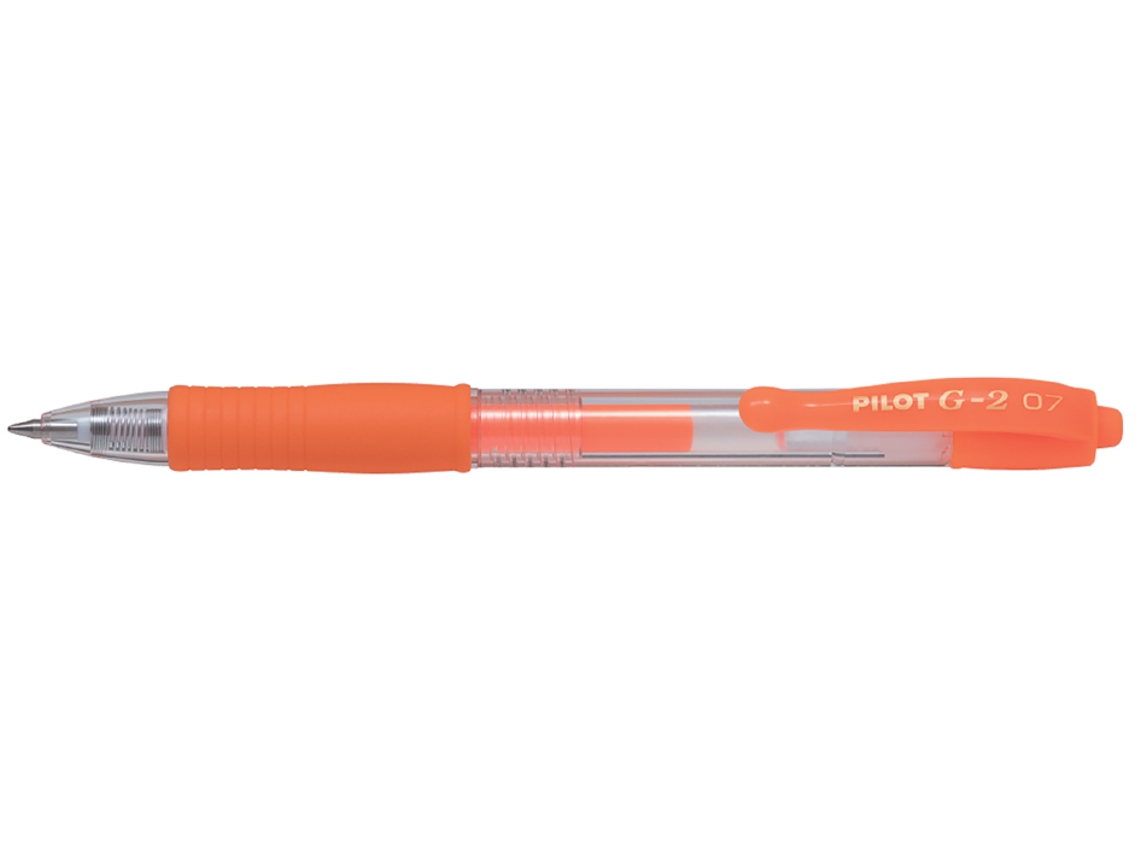 Caneta Gel PILOT G2 07 Neon Laranja Neon