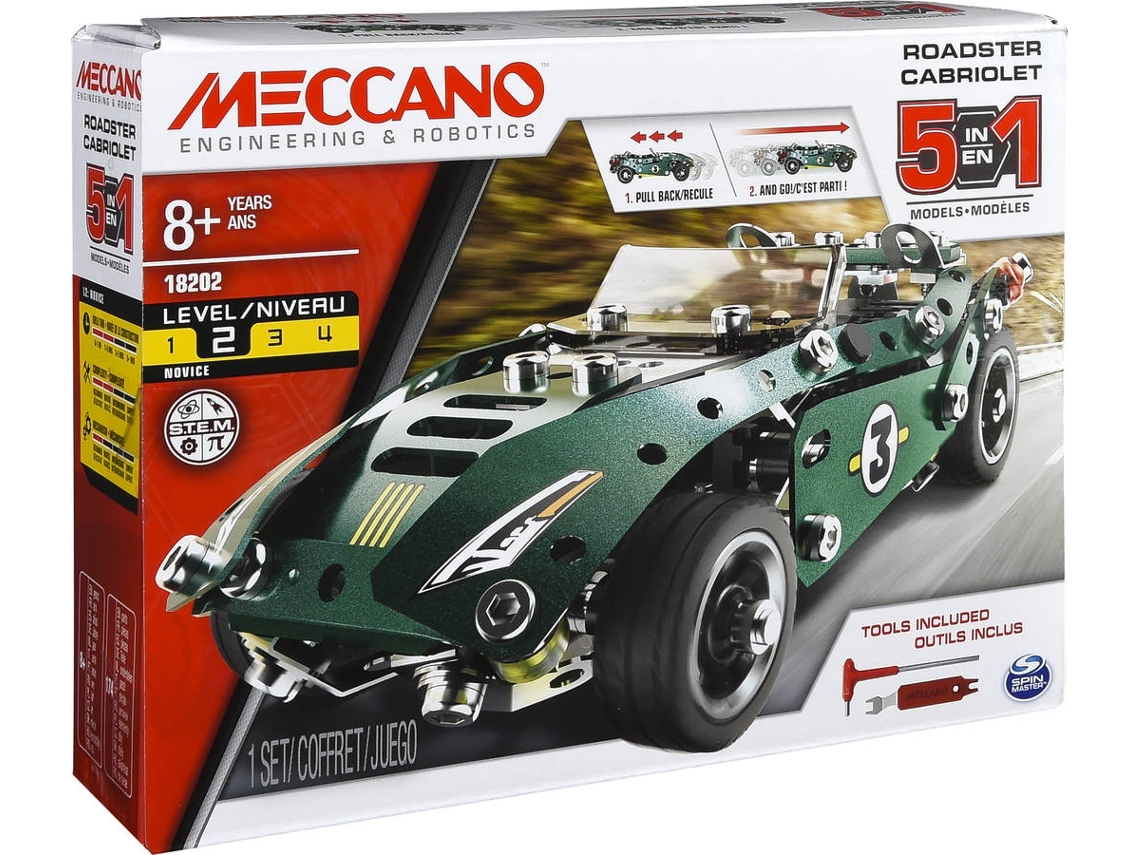 Conjunto de Construção SPIN MASTER 5 Model Set Roadster