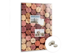 Quadro Magnético Rolhas De Vinho Para A Cozinha Espelharte (40x60 Cm)