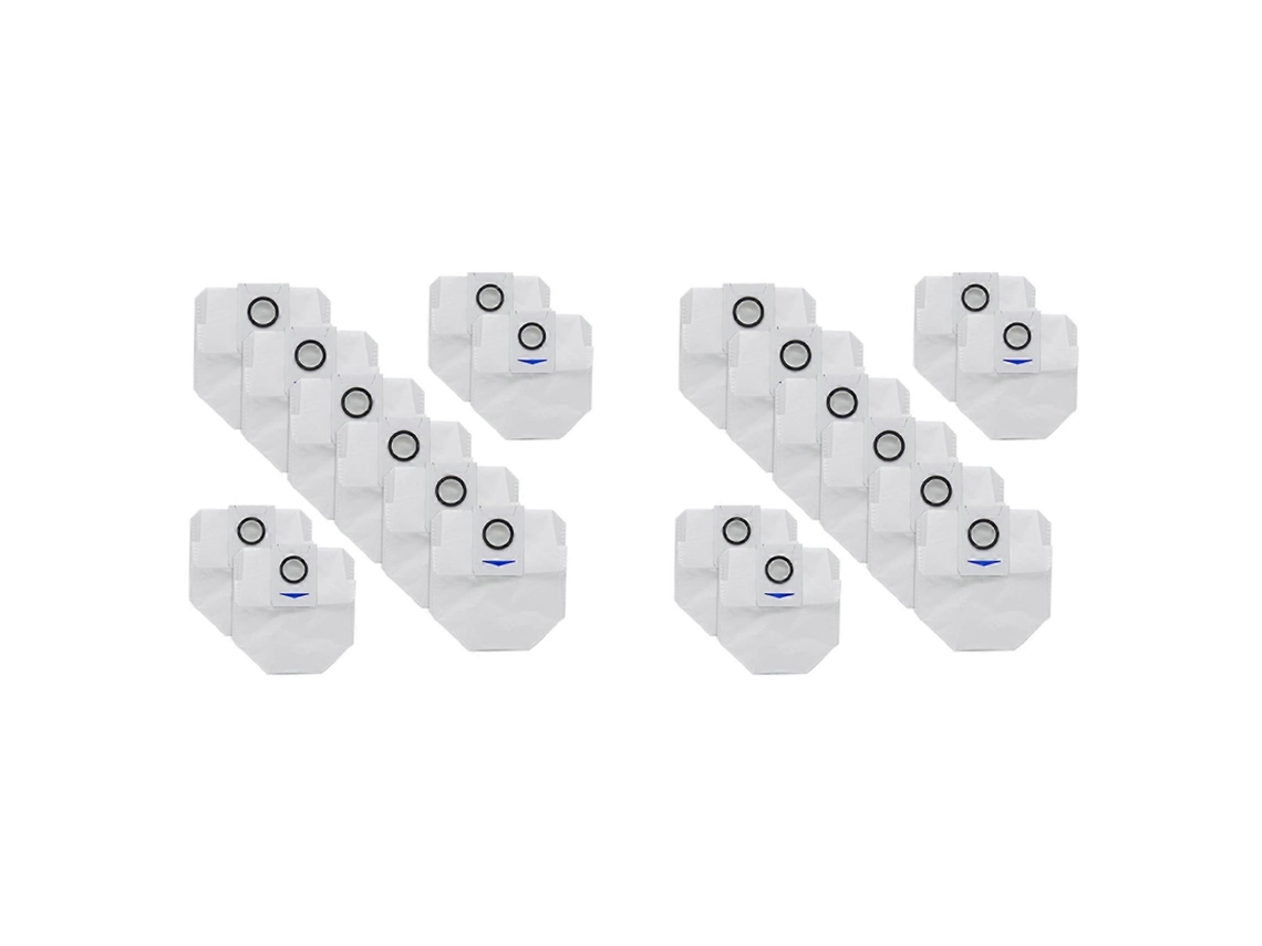 20 Sacos De Pó De Reposição Para Aspirador Robô Ecovacs Deebot X1 Omni/turbo - Acessórios E Sacos Para Aspirador_ozo