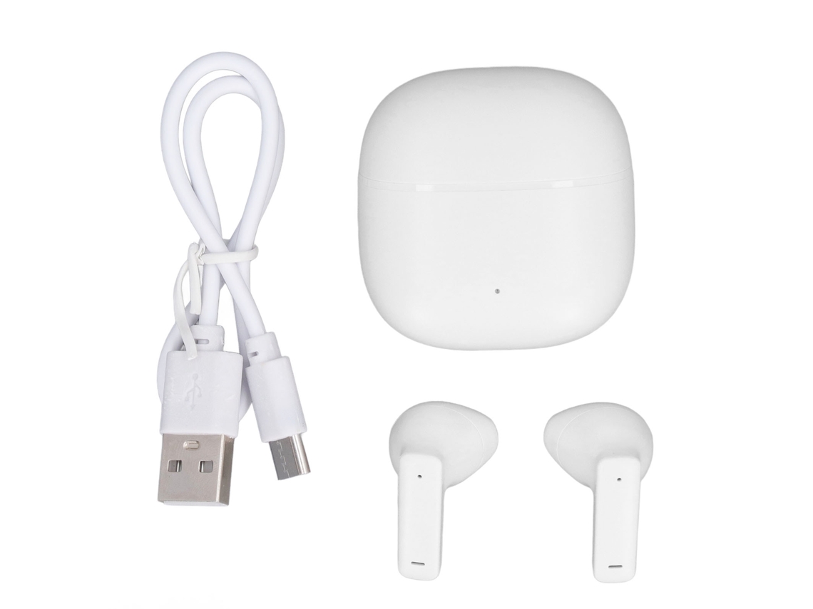 Auriculares Bluetooth com tradutor, 74 idiomas, 4 modos, bateria longa, som estéreo, branco | S/MARCA