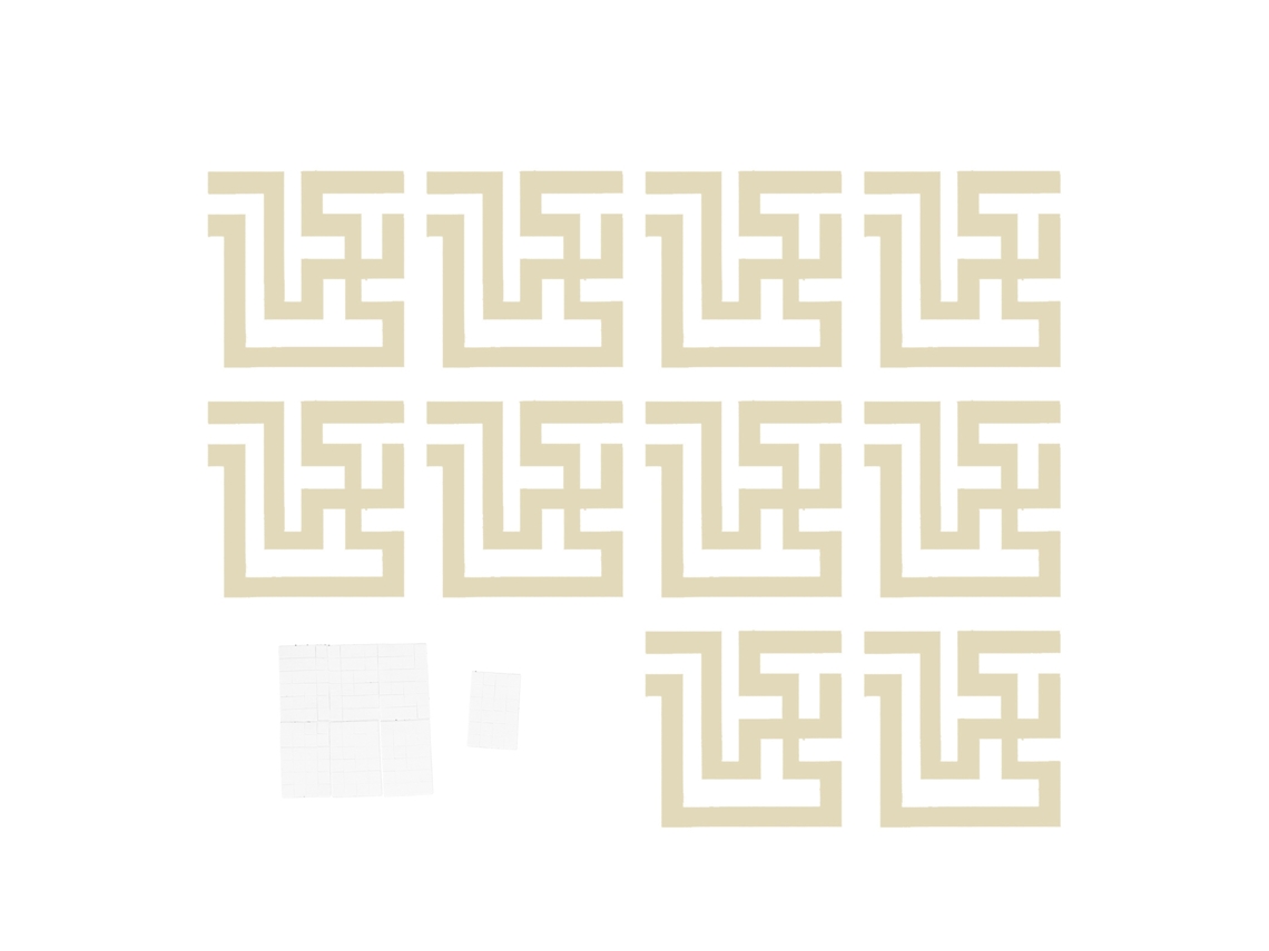 Adesivo de Espelho LAXISCREED Pvc Moderno Parede Dourado