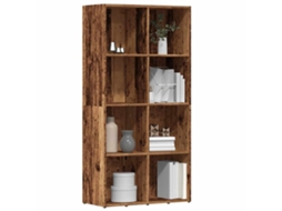 Vidaxl Armário De Livros Madeira Velha 66x30x130 Cm Madeira Trabalhada