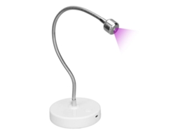 Wxsp 1 Unidade Lotus Uv Nail Lamp Recarregável Lâmpada Led Branca Com Pescoço Flexível 360° Conjunto De Manicure Em Gel Para Mesa