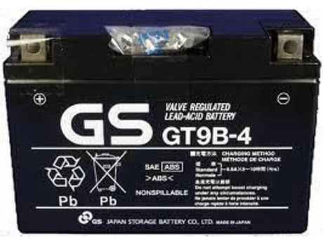 Bateria Gs Gel Gt9b 4 Negro Unica Gs Baterias