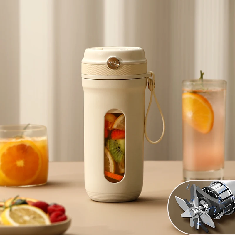 (10 Lâminas) Espremedor Elétrico Portátil Com 10 Lâminas De Aço Inoxidável, Recarregável Via Usb.