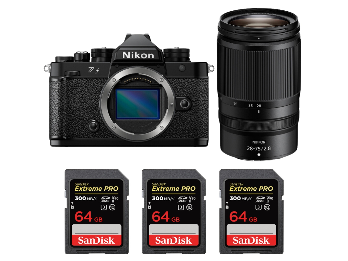Zf + 28 75mm F/2.8 + 3 Sandisk 64gb Uhs ii 300mb/s + Ebook “20 Dicas para Fotos Que Impressionam” NIKON