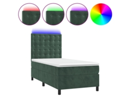 Box Spring Bed, Box Spring Beds Vidaxl Verde Veludo (80 X 200 Cm)