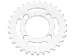 Escolha Sólida - Eixo De Transmissão Traseiro 31t - Aço - 420 Corrente - 130 Mm Diâmetro - 4 Hóqueis - Apropriado Para Go Kart/atv - Eixo De Transmiss