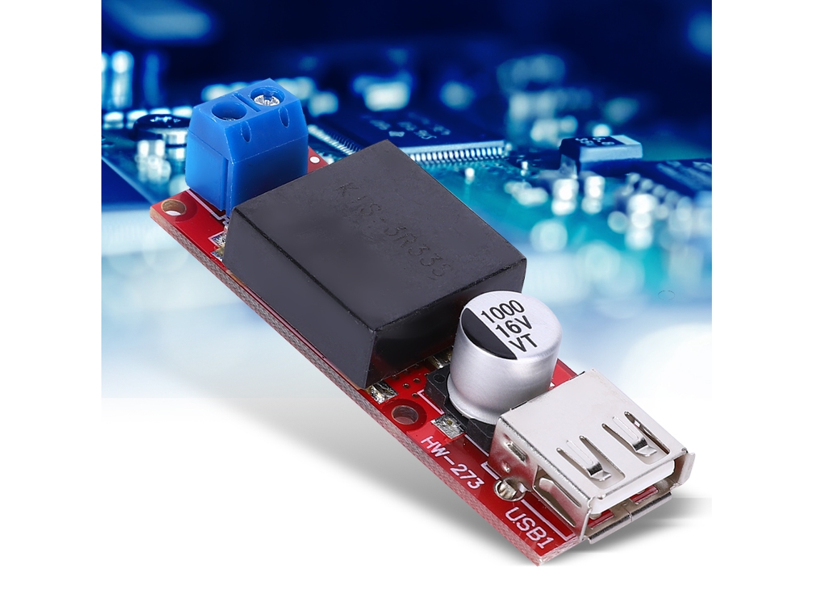 Laxiscreed Módulo Fonte Dc-dc Step-down Com Saída Usb Para Alimentação Segura