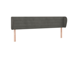 Headboard, Headboards Vidaxl Cinzeto Veludo (163 X 23 X 78/88 Cm)