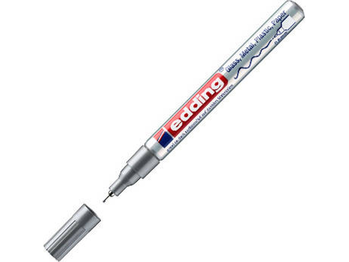 Marcador EDDING 780 (0.8 mm - Prateado)