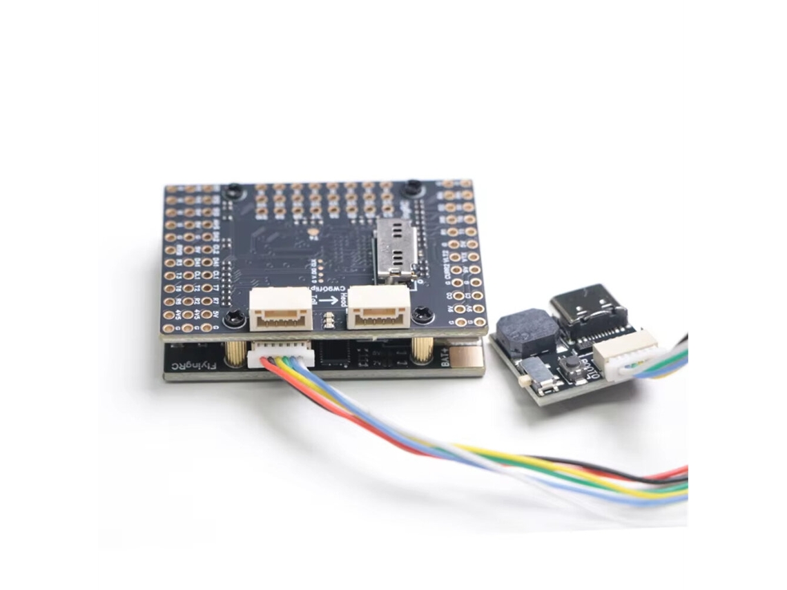 Controlador Voo Flyingrc H7wlite Mk1 para Asa Fixa, Preto, com BEC integrado e suporte para firmware AP/INAV/BF para aeromodelos. MDUG