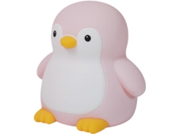 Luminária Noturna Colorida Em Formato De Pinguim, Fofa, 12 X 10 Cm,