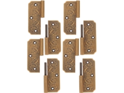 Dobradiças De Latão Para 4 Portas Com Estrutura Desmontável, Conjunto Para Pequenas Portas Decorativas.