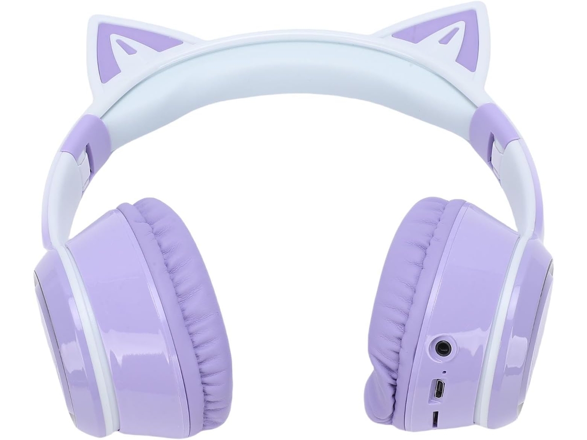 Fones De Ouvido Sem Fio Com Luzes Led Coloridas, Dobráveis E Com Bluetooth 5 3, Ideais Para Jogos, Música, Filmes