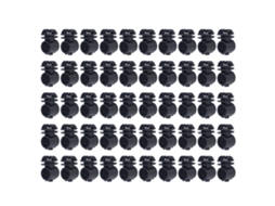 Parafusos isoladores Primerox, 2,1cm, para cerca elétrica, suporte, preto
