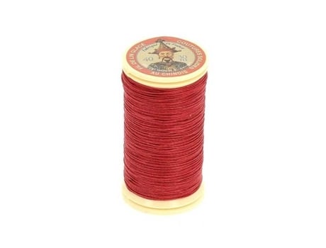Fio De Linho Glacé 30 M Fio Ao Chinês N° 40 Fio De Linho Torcido, Liso, Resistente 525 Vermelho Vivo Fil Au Chinois (...)