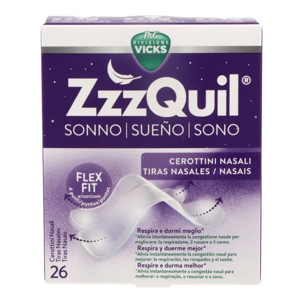 Zzzquil Sono Tiras Nasais X26 Vicks