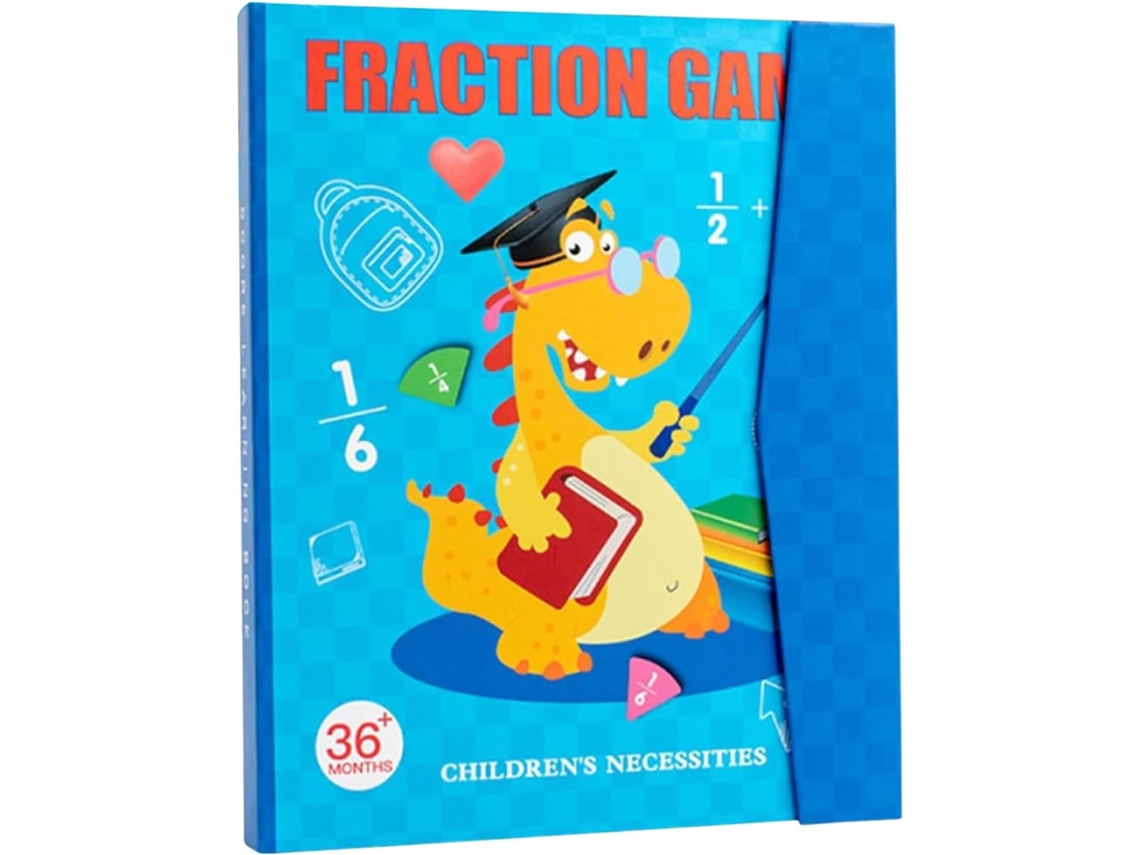 Livro De Frações Magnéticas- Kit Escolar Para Manipulação De| Jogo Educativo Crianças A Partir De 4 Anos,