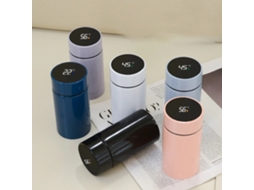 Azul Claro Garrafa Térmica Mini 200ml Visor Temperatura Aço Inoxidável Inteligente Display Digital Escritório Atividades Ar Livre MDUG