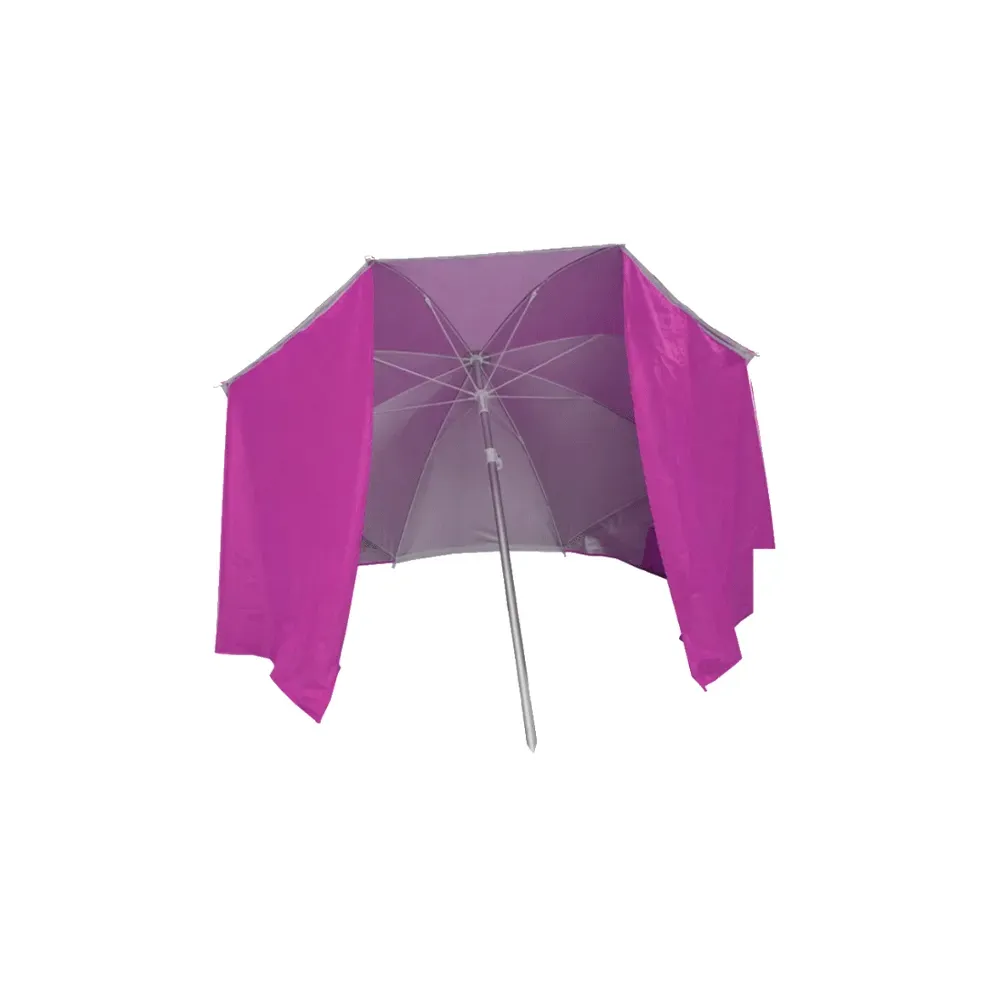Sombrinha De Praia Marbueno 200 Cm Cor Rosa Com Para Vento Marbueno Summer