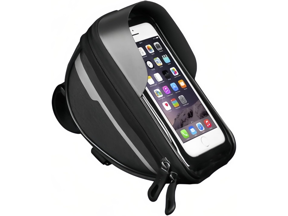 Bolsa Para Quadro De Bicicleta - Bolsa Para Bicicleta - Suporte Para Telemóvel - Acessórios Mtb - Ecrã Tátil - Preto - Capacidade 500 Ml