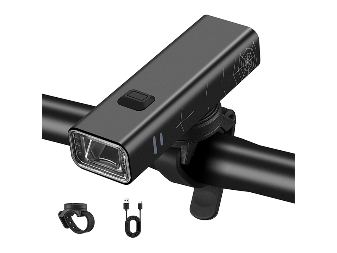 Luz de Bicicleta Business Recarregável com USB e Alta Luminosidade | S/MARCA
