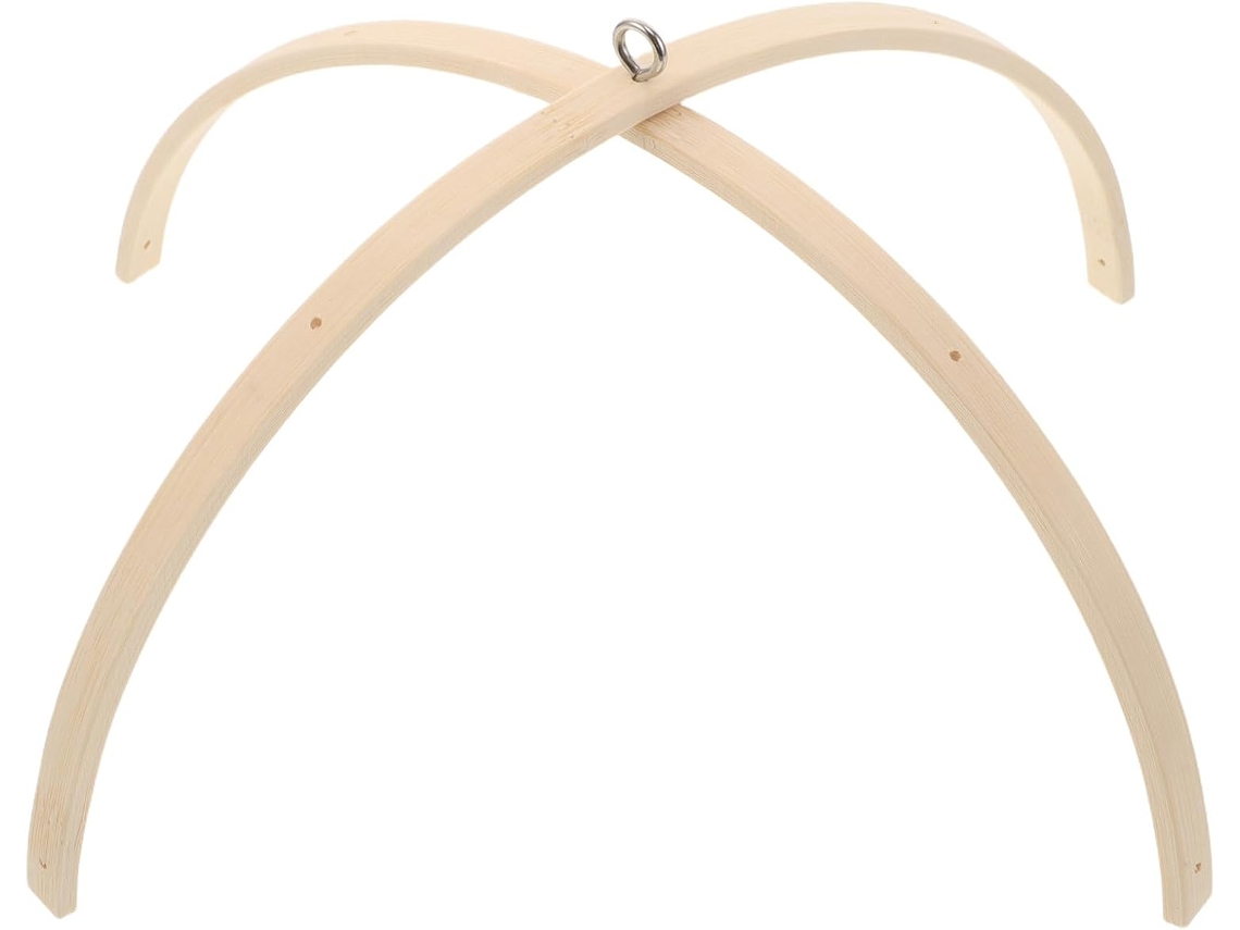 Móbile De Madeira Para Bebê, Suporte De Bambu Para Berço