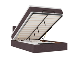Ottoman Bed, Ottoman Beds Vidaxl Marrom Tecido (120 X 190 Cm)