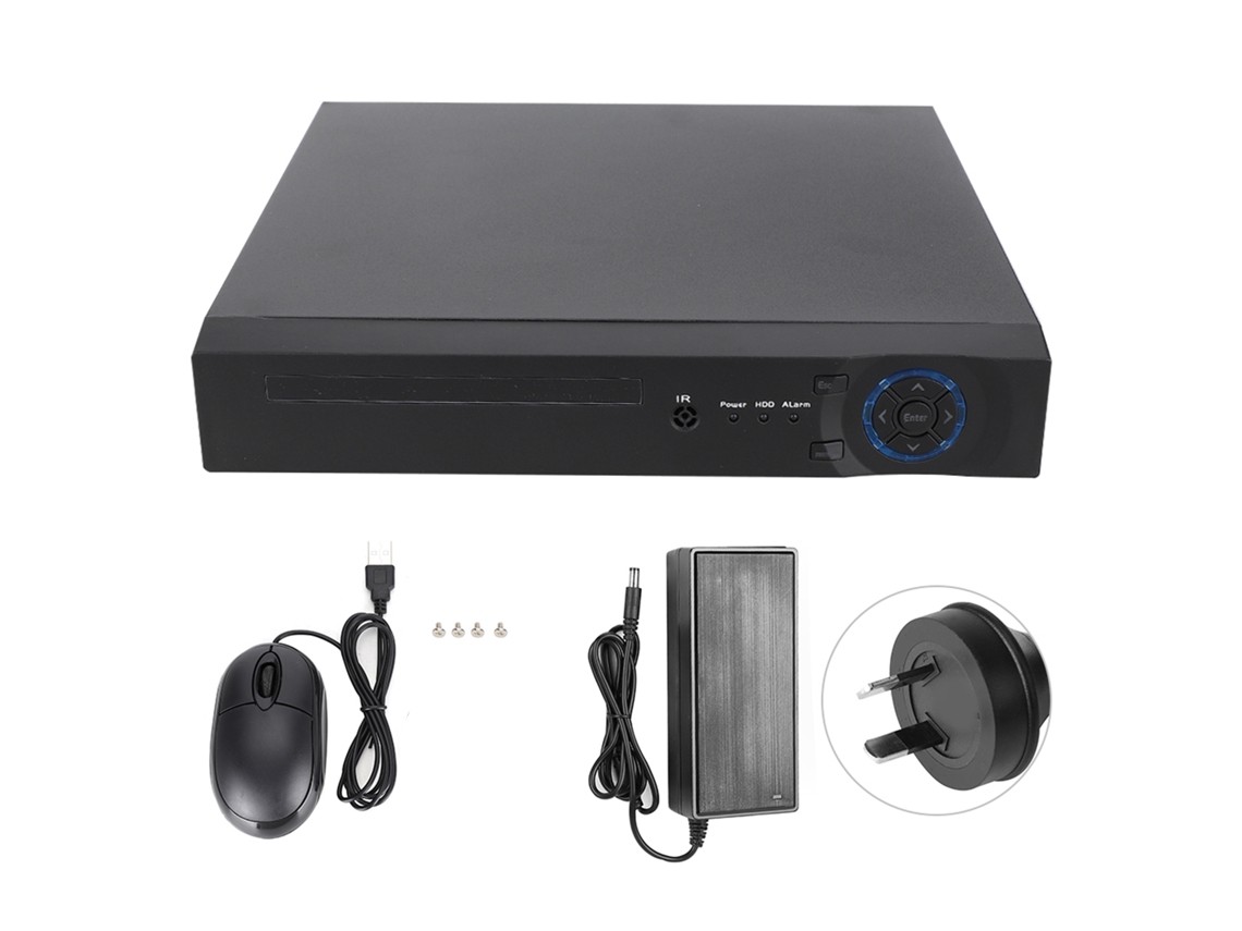 Gravador De Vídeo Digital Nvr 8ch 1080p Hd H.265 Com Disco Rígido Para Onvif 100 240v Plug Au