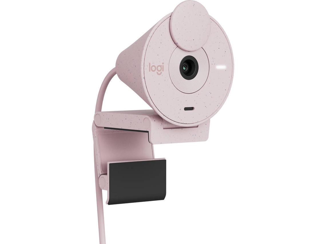 Webcam LOGITECH Brio 300 (Full HD - 1080p - USB Type-C - Rosa)
