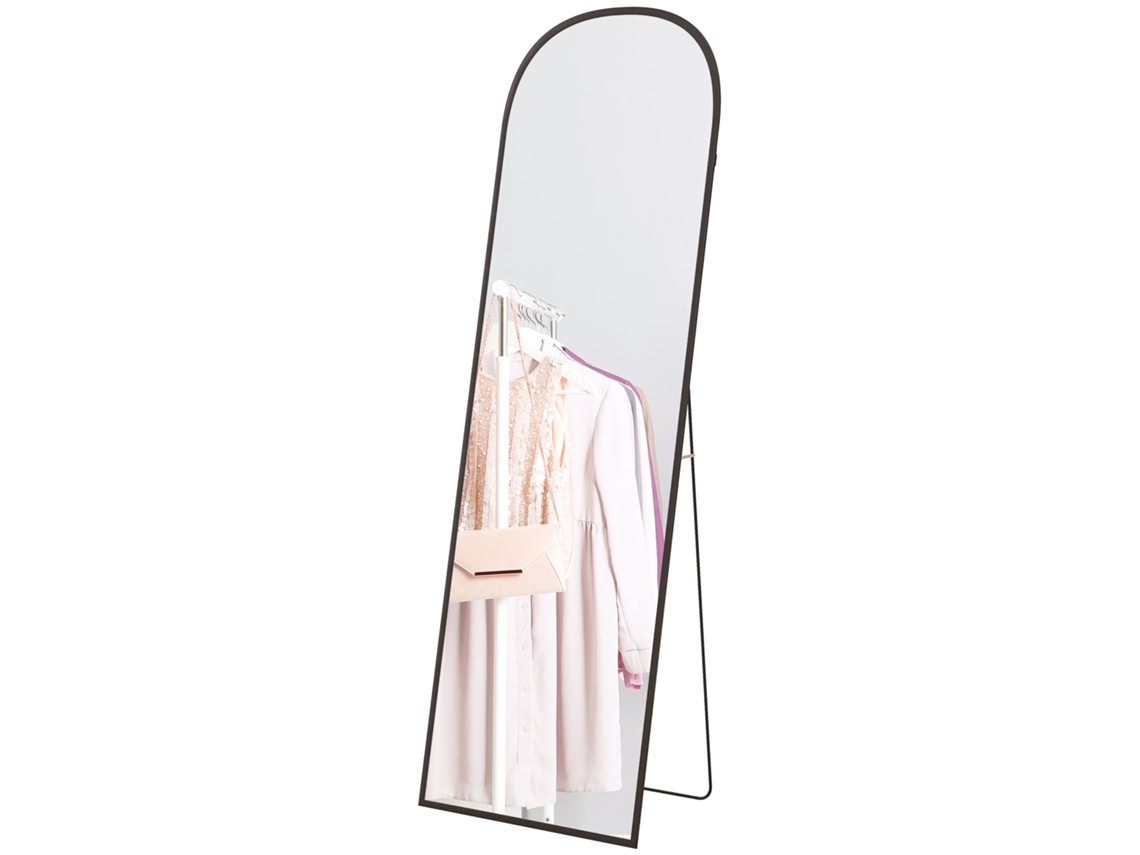 Moldura Retangular Alumínio 50x161,5cm Entrada E Vestiário Preto
