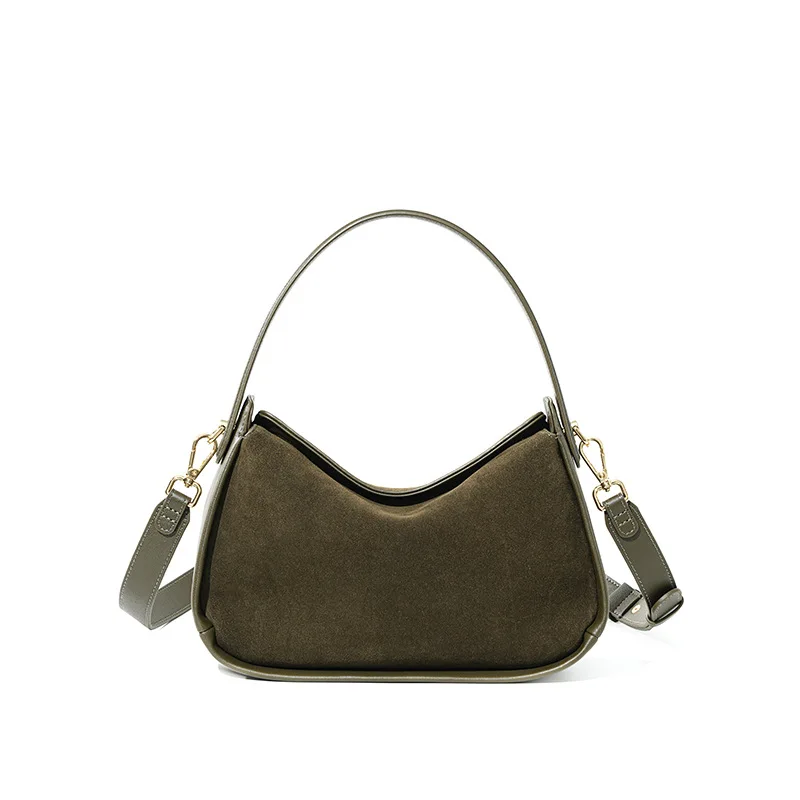 (jy09809 - Verde Militar) Nova Bolsa De Camurça 2026, Bolsa Feminina Multifuncional, Bolsa De Ombro De Luxo De Alta Qualidade