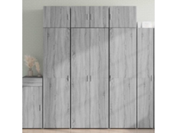 Vidaxl Armário Alto 70x42,5x185 Cm Derivados Madeira Cinzento Sonoma